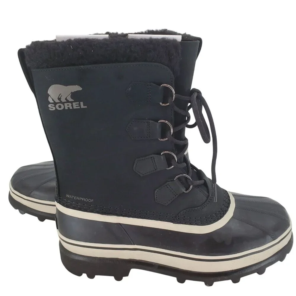 SOREL Men's 8 Caribou Winter Snow Boots Outdoor Waterproof Duck Shoes leather